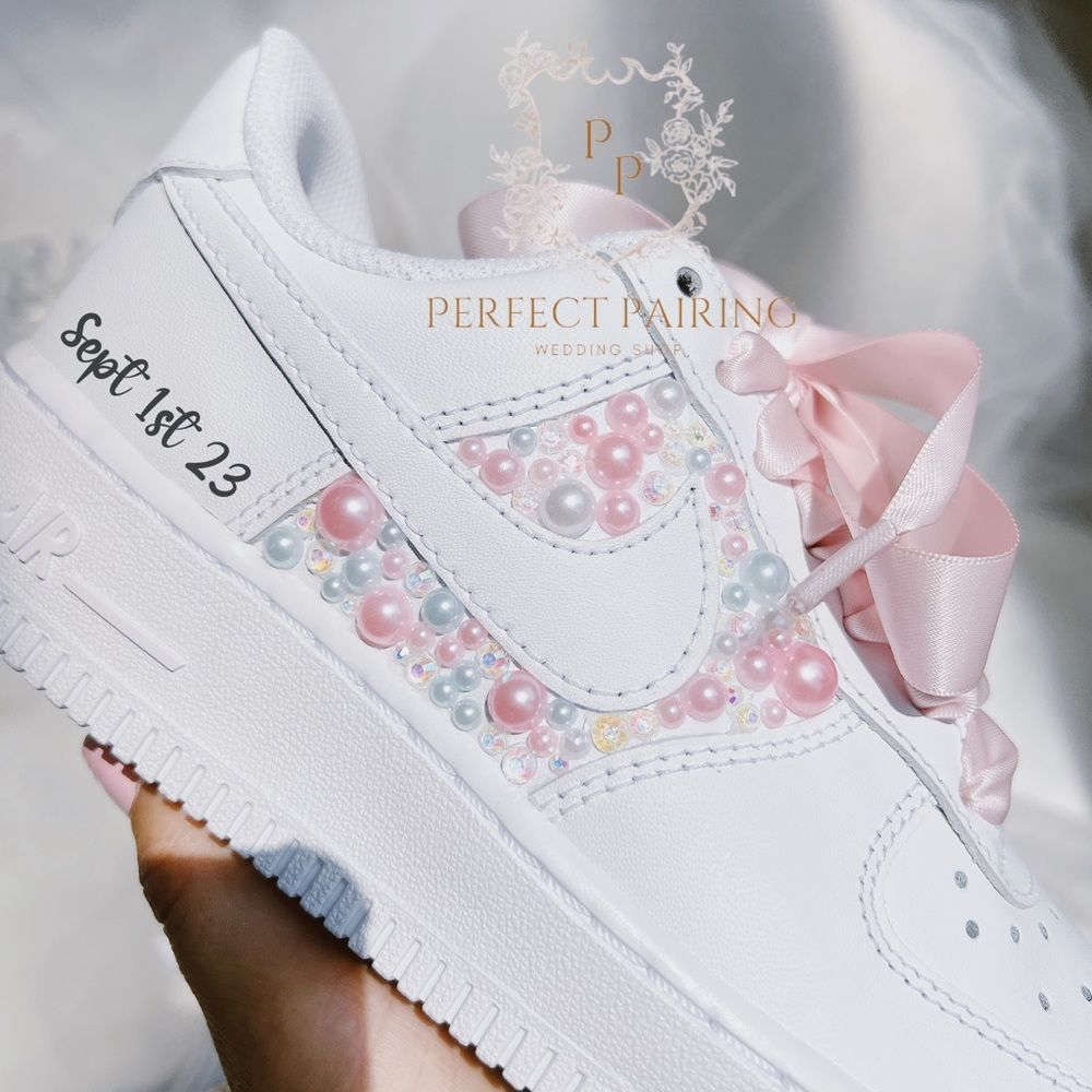 Wedding custom sneakers - air force 1 - Picture 2 of 3